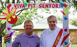Garry Pidgeon and Fr Bryan Pipins